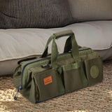 Maxbell Tool Bag Multipurpose Carrier Tote Tool Organizer for Outdoor Hiking Fishing Green