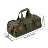Maxbell Tool Bag Multipurpose Carrier Tote Tool Organizer for Outdoor Hiking Fishing Green