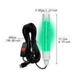 Maxbell LED Underwater Fishing Light Portable Fishing Attracting Light for Crappie Green Light