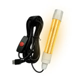 Maxbell LED Underwater Fishing Light Portable Fishing Attracting Light for Crappie Warm Light