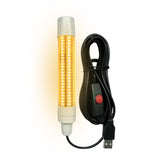 Maxbell LED Underwater Fishing Light Portable Fishing Attracting Light for Crappie Warm Light