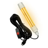 Maxbell LED Underwater Fishing Light Portable Fishing Attracting Light for Crappie Warm Light