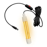 Maxbell LED Underwater Fishing Light Portable Fishing Attracting Light for Crappie Warm Light