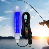 Maxbell LED Underwater Fishing Light Portable Fishing Attracting Light for Crappie Blue Light