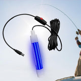 Maxbell LED Underwater Fishing Light Portable Fishing Attracting Light for Crappie Blue Light