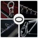 Maxbell 55x Ceramic Guides Ring Fishing Rod Repair Kit for Fishing Lovers Freshwater