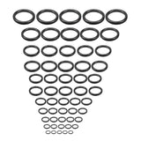 Maxbell 55x Ceramic Guides Ring Fishing Rod Repair Kit for Fishing Lovers Freshwater