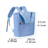 Maxbell Cooler Backpack Large Capacity Modern Lunch Backpack for Trips Outdoor Beach Blue