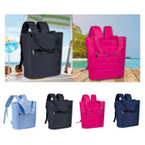 Maxbell Cooler Backpack Large Capacity Modern Lunch Backpack for Trips Outdoor Beach Blue