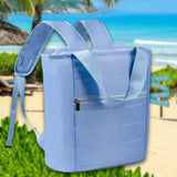 Maxbell Cooler Backpack Large Capacity Modern Lunch Backpack for Trips Outdoor Beach Blue