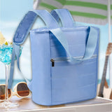 Maxbell Cooler Backpack Large Capacity Modern Lunch Backpack for Trips Outdoor Beach Blue