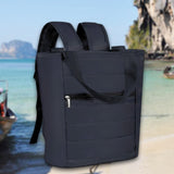 Maxbell Cooler Backpack Large Capacity Modern Lunch Backpack for Trips Outdoor Beach Black