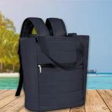 Maxbell Cooler Backpack Large Capacity Modern Lunch Backpack for Trips Outdoor Beach Black