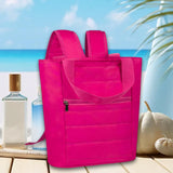 Maxbell Cooler Backpack Large Capacity Modern Lunch Backpack for Trips Outdoor Beach Rose Red