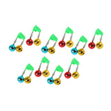 Maxbell 10x Fishing Rod Lure Alarm Bell with Double Ring Bells for Fishing Beginners Colorful Clip
