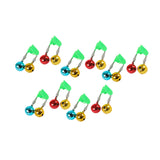 Maxbell 10x Fishing Rod Lure Alarm Bell with Double Ring Bells for Fishing Beginners Colorful Clip
