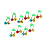 Maxbell 10x Fishing Rod Lure Alarm Bell with Double Ring Bells for Fishing Beginners Colorful Clip