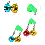 Maxbell 10x Fishing Rod Lure Alarm Bell with Double Ring Bells for Fishing Beginners Colorful Clip
