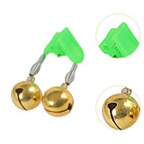 Maxbell 10x Fishing Rod Lure Alarm Bell with Double Ring Bells for Fishing Beginners Gold Clip