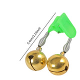 Maxbell 10x Fishing Rod Lure Alarm Bell with Double Ring Bells for Fishing Beginners Gold Clip