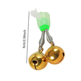 Maxbell 10x Fishing Rod Lure Alarm Bell with Double Ring Bells for Fishing Beginners Gold Spiral