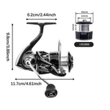 Maxbell Fishing Reel Compact Smooth for Saltwater or Freshwater