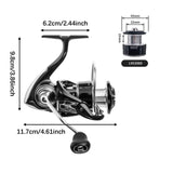 Maxbell Fishing Reel Powerful Spinning for Freshwater Saltwater Fishing