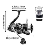 Maxbell Fishing Reel Compact Smooth for Saltwater or Freshwater Freshwater