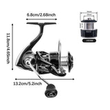 Maxbell Fishing Reel Compact Smooth for Saltwater or Freshwater Freshwater