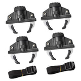 Maxbell 4 Pieces Car Roof Cargo Carrier Rack Clamps for Camping Sturdy with 2 Straps
