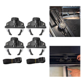 Maxbell 4 Pieces Car Roof Cargo Carrier Rack Clamps for Camping Sturdy with 2 Straps