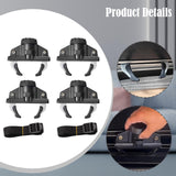 Maxbell 4 Pieces Car Roof Cargo Carrier Rack Clamps for Camping Sturdy with 2 Straps