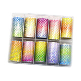 Maxbell 10x Fishing Lure Sticker Flash Materials Fake Fish Scales Sticker for Crafts