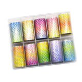 Maxbell 10x Fishing Lure Sticker Flash Materials Fake Fish Scales Sticker for Crafts
