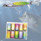 Maxbell 10x Fishing Lure Sticker Flash Materials Fake Fish Scales Sticker for Crafts