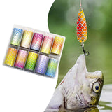 Maxbell 10x Fishing Lure Sticker Flash Materials Fake Fish Scales Sticker for Crafts