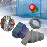 Maxbell Water Faucet Leakproof Dustproof Knob Faucet for Hiking Water Barrels Picnic light grey