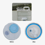 Maxbell Water Jug Cap Fitting Cover for Juice Beverage Bottle Barrels Storage Bucket light grey