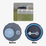 Maxbell Water Jug Cap Fitting Cover for Juice Beverage Bottle Barrels Storage Bucket dark grey