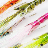 Maxbell 4Pcs Fly Fishing Lures with Hooks for Freshwater Saltwater Salmon Lake River