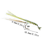 Maxbell 4Pcs Fly Fishing Lures with Hooks for Freshwater Saltwater Salmon Lake River