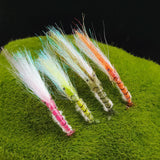 Maxbell 4Pcs Fly Fishing Lures with Hooks for Freshwater Saltwater Salmon Lake River