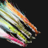 Maxbell 4Pcs Fly Fishing Lures with Hooks for Freshwater Saltwater Salmon Lake River