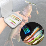 Maxbell 4Pcs Fly Fishing Lures with Hooks for Freshwater Saltwater Salmon Lake River