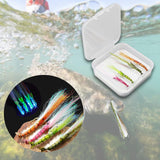 Maxbell 4Pcs Fly Fishing Lures with Hooks for Freshwater Saltwater Salmon Lake River