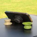 Maxbell Pot Lid Replacement Knob Strong Suction Cup Compact Pan Cover Holding Handle Black