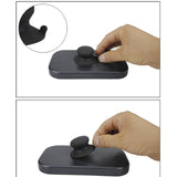 Maxbell Pot Lid Replacement Knob Strong Suction Cup Compact Pan Cover Holding Handle Black