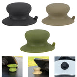 Maxbell Pot Lid Replacement Knob Strong Suction Cup Compact Pan Cover Holding Handle Black