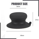 Maxbell Pot Lid Replacement Knob Strong Suction Cup Compact Pan Cover Holding Handle Black