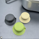 Maxbell Pot Lid Replacement Knob Strong Suction Cup Compact Pan Cover Holding Handle Black